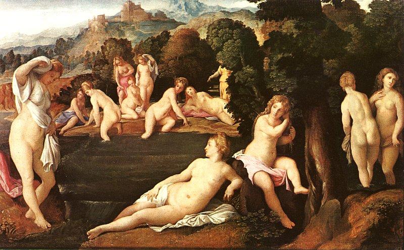 Palma Vecchio Diana and Callisto Germany oil painting art